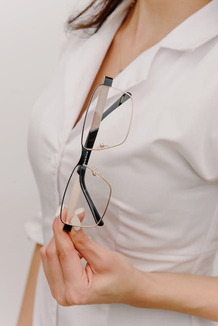 Professional vision care specialist in modern clinic